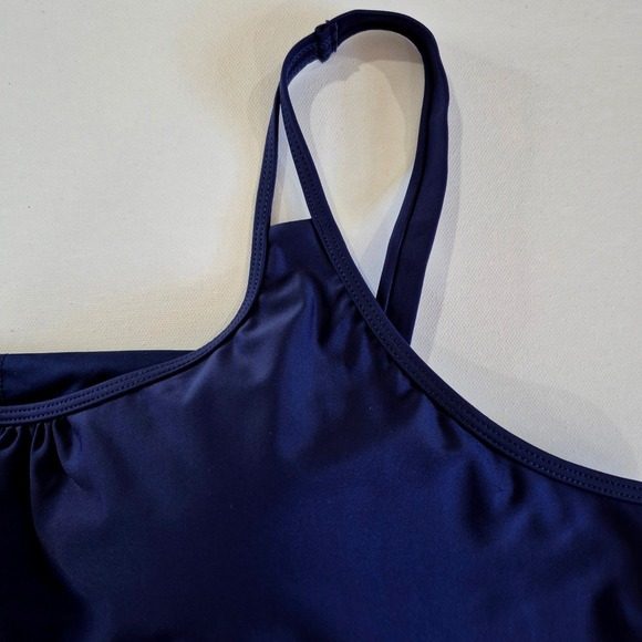 Ocean Blues Navy Blouson Tankini & Paisley Swim Shorts Set XXL - Picture 4 of 11